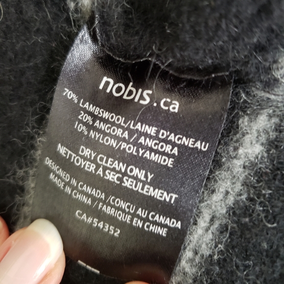 NOBIS Lambswool and Angora Cardigan with Asymmetrical Pockets - Picture 8 of 8